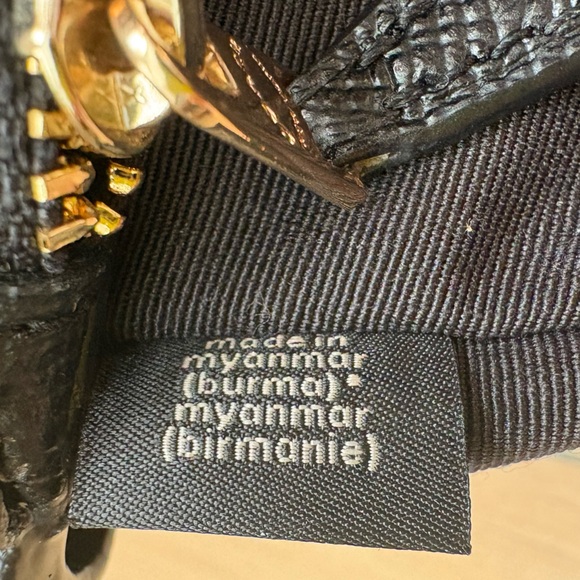 Coach Surrey Carryall Black Satchel w/ Ostrich Embossed Teal Leather Handles - Picture 12 of 15